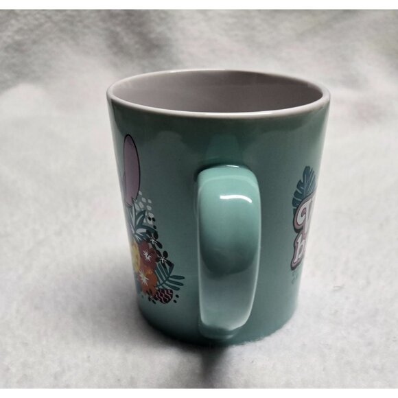 Disney Stitch Ceramic Mug 14 Oz "Weird But Cute" Tropical Floral Design - Picture 7 of 9